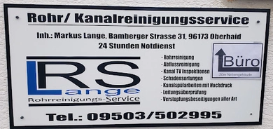 Rohrreinigung in Oberhaid 1 Rohr und Kanalreinigung Markus Lange